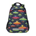 thumbnail image 1 of FORMRS Kids School Backpack Elementary Student Unisex Travel Bookbag with Reflective Stripes, Colorful Space Cat, 1 of 7