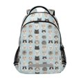 thumbnail image 1 of FORMRS Kids School Backpack Elementary Student Unisex Travel Bookbag with Reflective Stripes, Cute Cat Faces, 1 of 7