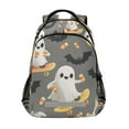 thumbnail image 1 of FORMRS Unisex Backpack Elementary School Travel Bookbag with Reflective Stripes, Cute Ghosts, 1 of 7