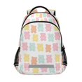 thumbnail image 1 of FORMRS Kids School Backpack Elementary Student Unisex Travel Bookbag with Reflective Stripes, Cute Gummy Bears Pattern, 1 of 7