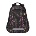 thumbnail image 1 of FORMRS Kids School Backpack Elementary Student Unisex Travel Bookbag with Reflective Stripes, Dark Gothic Floral, 1 of 7