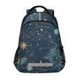 thumbnail image 1 of FORMRS Kids School Backpack Elementary Student Unisex Travel Bookbag with Reflective Stripes, Dark Star Map, 1 of 7