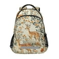 thumbnail image 1 of FORMRS Unisex Backpack Elementary School Travel Bookbag with Reflective Stripes, Deer Pattern, 1 of 7