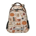 thumbnail image 1 of FORMRS Unisex Backpack Elementary School Travel Bookbag with Reflective Stripes, Fall Acorns Pattern, 1 of 7