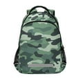 thumbnail image 1 of FORMRS Unisex Backpack Elementary School Travel Bookbag with Reflective Stripes, Forest Camouflage Pattern, 1 of 7