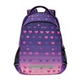 thumbnail image 1 of FORMRS Unisex Backpack Elementary School Travel Bookbag with Reflective Stripes, Gradient Love, 1 of 7
