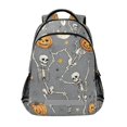 thumbnail image 1 of FORMRS Unisex Backpack Elementary School Travel Bookbag with Reflective Stripes, Gray Halloween Dancing, 1 of 7