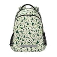 thumbnail image 1 of FORMRS Kids School Backpack Elementary Student Unisex Travel Bookbag with Reflective Stripes, Green Triangles Pattern, 1 of 7