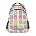 thumbnail image 1 of FORMRS Kids School Backpack Elementary Student Unisex Travel Bookbag with Reflective Stripes, Gummy Bear Pattern, 1 of 7