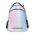 thumbnail image 1 of FORMRS Kids School Backpack Elementary Student Unisex Travel Bookbag with Reflective Stripes, Light Blue Stripes, 1 of 7