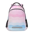 thumbnail image 1 of FORMRS Kids School Backpack Elementary Student Unisex Travel Bookbag with Reflective Stripes, Light Pink Stripes, 1 of 7