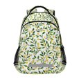 thumbnail image 1 of FORMRS Unisex Backpack Elementary School Travel Bookbag with Reflective Stripes, Olive Leaf, 1 of 7