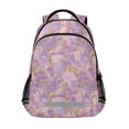 thumbnail image 1 of FORMRS Kids School Backpack Elementary Student Unisex Travel Bookbag with Reflective Stripes, Pastel Pink Marble Pattern, 1 of 7