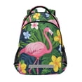 thumbnail image 1 of FORMRS Kids School Backpack Elementary Student Unisex Travel Bookbag with Reflective Stripes, Pink Flamingo Pattern, 1 of 7
