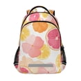 thumbnail image 1 of FORMRS Kids School Backpack Elementary Student Unisex Travel Bookbag with Reflective Stripes, Pink Floral Orange, 1 of 7