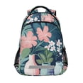 thumbnail image 1 of FORMRS Kids School Backpack Elementary Student Unisex Travel Bookbag with Reflective Stripes, Pink Flowers, 1 of 7