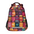 thumbnail image 1 of FORMRS Kids School Backpack Elementary Student Unisex Travel Bookbag with Reflective Stripes, Purple Jar, 1 of 7