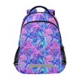 thumbnail image 1 of FORMRS Kids School Backpack Elementary Student Unisex Travel Bookbag with Reflective Stripes, Purple Starfish Pattern, 1 of 7