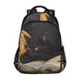 thumbnail image 1 of FORMRS Unisex Backpack Elementary School Travel Bookbag with Reflective Stripes, Retro Halloween Cat, 1 of 7
