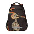 thumbnail image 1 of FORMRS Kids School Backpack Elementary Student Unisex Travel Bookbag with Reflective Stripes, Skeleton Stripes, 1 of 7