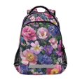 thumbnail image 1 of FORMRS Kids School Backpack Elementary Student Unisex Travel Bookbag with Reflective Stripes, Soft Pinks Flowers, 1 of 7