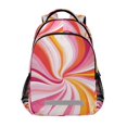 thumbnail image 1 of FORMRS Unisex Backpack Elementary School Travel Bookbag with Reflective Stripes, Swirling Lines, 1 of 7