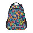 thumbnail image 1 of FORMRS Kids School Backpack Elementary Student Unisex Travel Bookbag with Reflective Stripes, Vibrant Art Leaves Pattern, 1 of 7