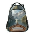 thumbnail image 1 of FORMRS Unisex Backpack Elementary School Travel Bookbag with Reflective Stripes, Wooden Boat, 1 of 7