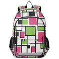 thumbnail image 1 of FORMRS Unisex School Backpack 17" Student Travel Bag with Laptop Compartment, Abstract Geometric, 1 of 7