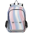 thumbnail image 1 of FORMRS Unisex School Backpack 17" Student Travel Bag with Laptop Compartment, Abstract Pink, 1 of 7