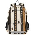 thumbnail image 1 of FORMRS Unisex School Backpack 17" Student Travel Bag with Laptop Compartment, Beige Abstract Dots, 1 of 7