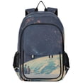 thumbnail image 1 of FORMRS Unisex School Backpack 17" Student Travel Bag with Laptop Compartment, Blue Earth, 1 of 7