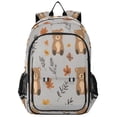 thumbnail image 1 of FORMRS Unisex School Backpack 17" Student Travel Bag with Laptop Compartment, Brown Cartoon Bears, 1 of 7