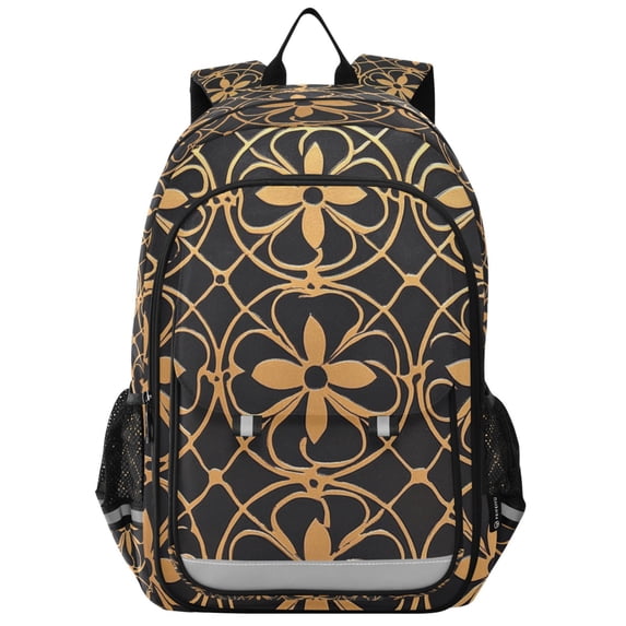 FORMRS Unisex School Backpack 17" Student Travel Bag with Laptop Compartment, Classic Floral