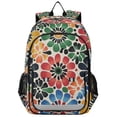 thumbnail image 1 of FORMRS Unisex School Backpack 17" Student Travel Bag with Laptop Compartment, Dark Floral, 1 of 7