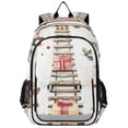thumbnail image 1 of FORMRS Unisex School Backpack 17" Student Travel Bag with Laptop Compartment, Holiday Train, 1 of 7