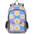 thumbnail image 1 of FORMRS Unisex School Backpack 17" Student Travel Bag with Laptop Compartment, Playful Daisy, 1 of 7