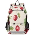 thumbnail image 1 of FORMRS Unisex School Backpack 17" Student Travel Bag with Laptop Compartment, Watercolor Cherry, 1 of 7