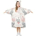thumbnail image 1 of FORMRS Wearable Blanket Hoodie with Sleeves for Kids Cozy Flannel Sweatshirt, Cute Elephant, 1 of 7