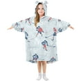 thumbnail image 1 of FORMRS Wearable Blanket Hoodie with Sleeves for Kids Cozy Flannel Sweatshirt, Hockey Action Zone, 1 of 7
