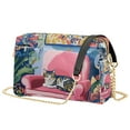thumbnail image 1 of FORMRS Women Crossbody Purse with Chain Strap Vegan Leather Shoulder Handbag, Art Cat, 1 of 7