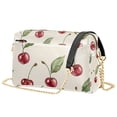 thumbnail image 1 of FORMRS Women Crossbody Purse with Chain Strap Vegan Leather Shoulder Handbag, Beige Cherry, 1 of 7