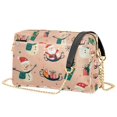 thumbnail image 1 of FORMRS Women Crossbody Purse with Chain Strap Vegan Leather Shoulder Handbag, Beige Christmas Snowman, 1 of 7