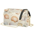 thumbnail image 1 of FORMRS Women Crossbody Purse with Chain Strap Vegan Leather Shoulder Handbag, Beige Seashell, 1 of 7