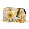 thumbnail image 1 of FORMRS Women Crossbody Purse with Chain Strap Vegan Leather Shoulder Handbag, Beige Sunflowers, 1 of 7