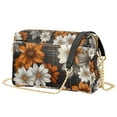 thumbnail image 1 of FORMRS Women Crossbody Purse with Chain Strap Vegan Leather Shoulder Handbag, Black Plaid Floral, 1 of 7