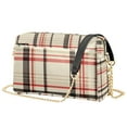 thumbnail image 1 of FORMRS Women Crossbody Purse with Chain Strap Vegan Leather Shoulder Handbag, Black Tartan, 1 of 7