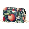 thumbnail image 1 of FORMRS Women Crossbody Purse with Chain Strap Vegan Leather Shoulder Handbag, Blue Apple Pattern, 1 of 7