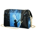 thumbnail image 1 of FORMRS Women Crossbody Purse with Chain Strap Vegan Leather Shoulder Handbag, Blue Butterfly, 1 of 7
