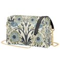 thumbnail image 1 of FORMRS Women Crossbody Purse with Chain Strap Vegan Leather Shoulder Handbag, Blue Floral Pattern, 1 of 7